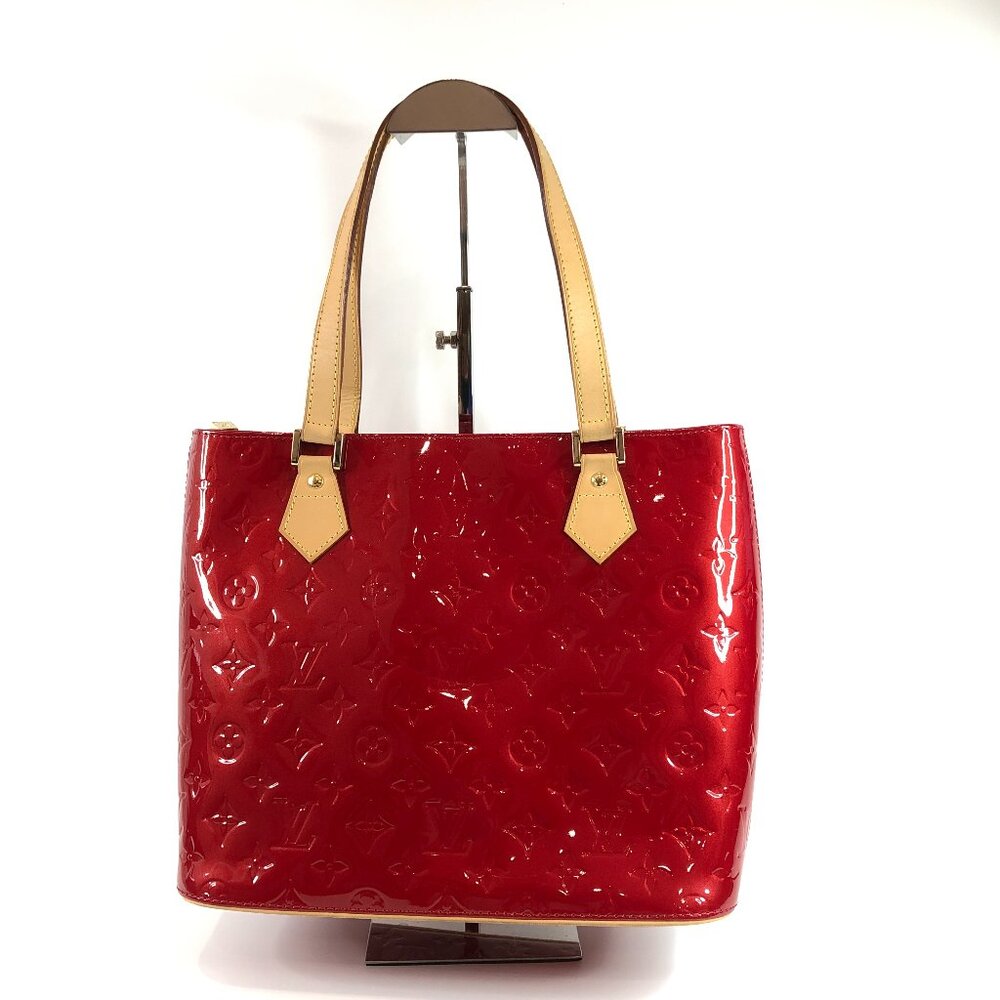 LV Red Vernis Houston Tote Sku# 85785 (Gently Used) - Picture 1 of 12
